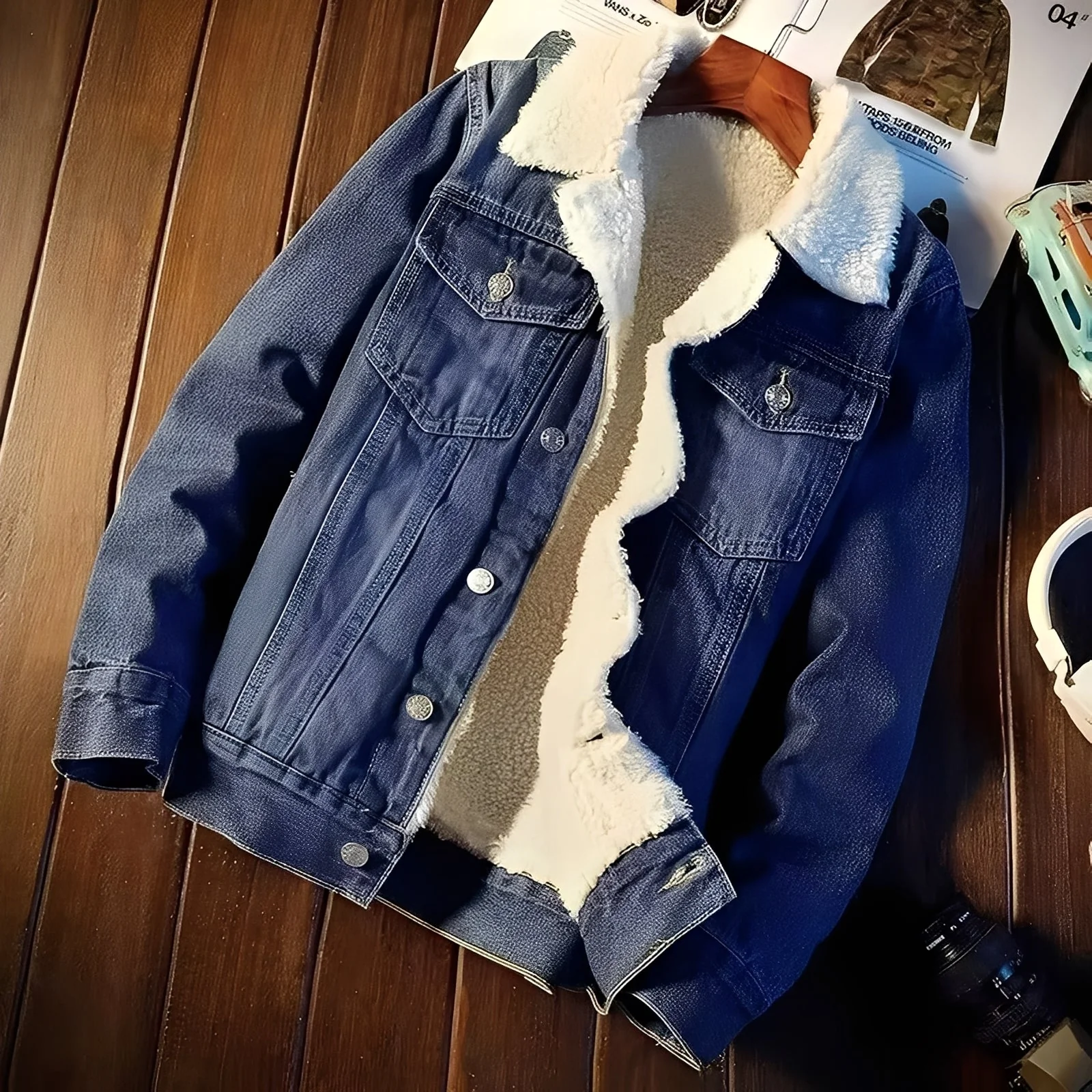 Robbie - Veste Classique en Denim avec Doublure Polaire pour Hommes – Image 2