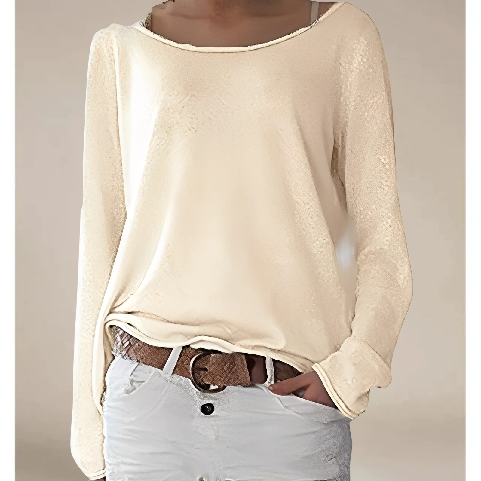 Alexa – Pull léger en maille fine à col rond – Image 2