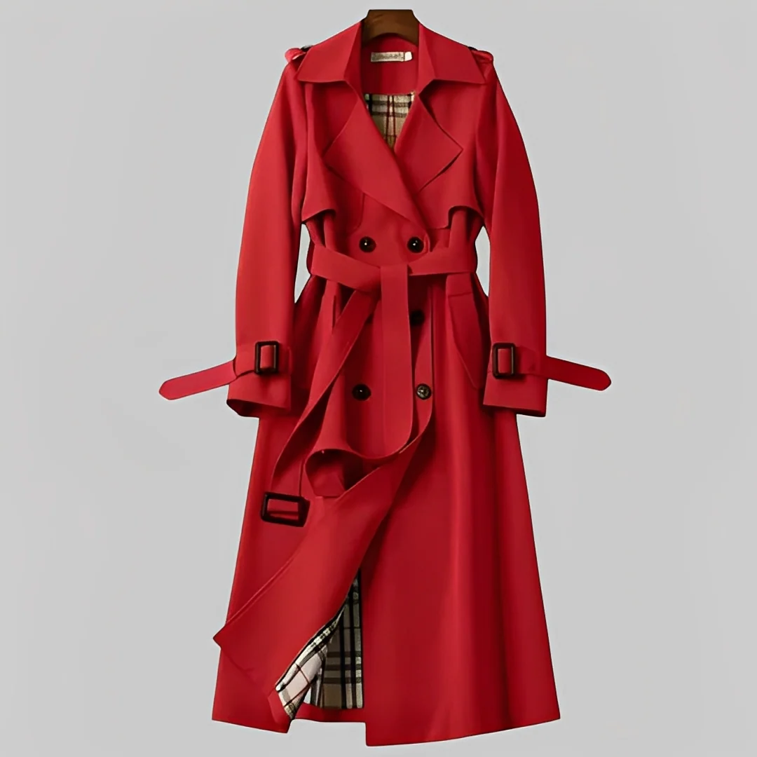 Élodie - Manteau d'hiver classique avec ceinture pour femmes – Image 5