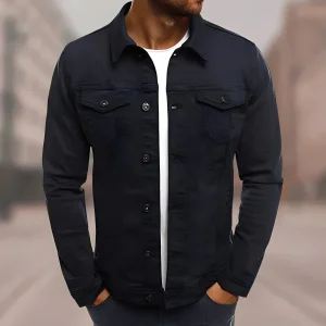 Krix - Veste en denim confortable pour homme