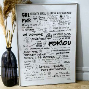 Affiche – Graffitis de toilettes