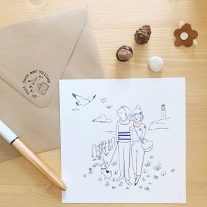 Carte postale illustrée – la balade