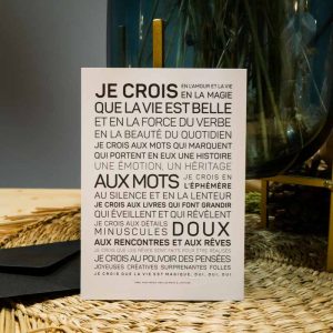 Cartes postales à message