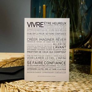 Les Mots à l&rsquo;Affiche – Vivre – A4