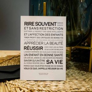 Les Mots à l’Affiche – Réussir sa vie – A4