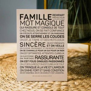 Cartes à message pour la famille