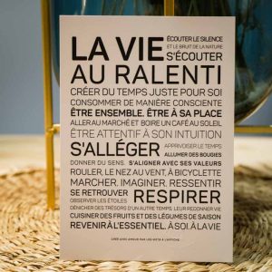 Les Mots à l&rsquo;Affiche – La vie au ralenti – A4