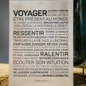 Les Mots à l&rsquo;Affiche – Voyager – A4