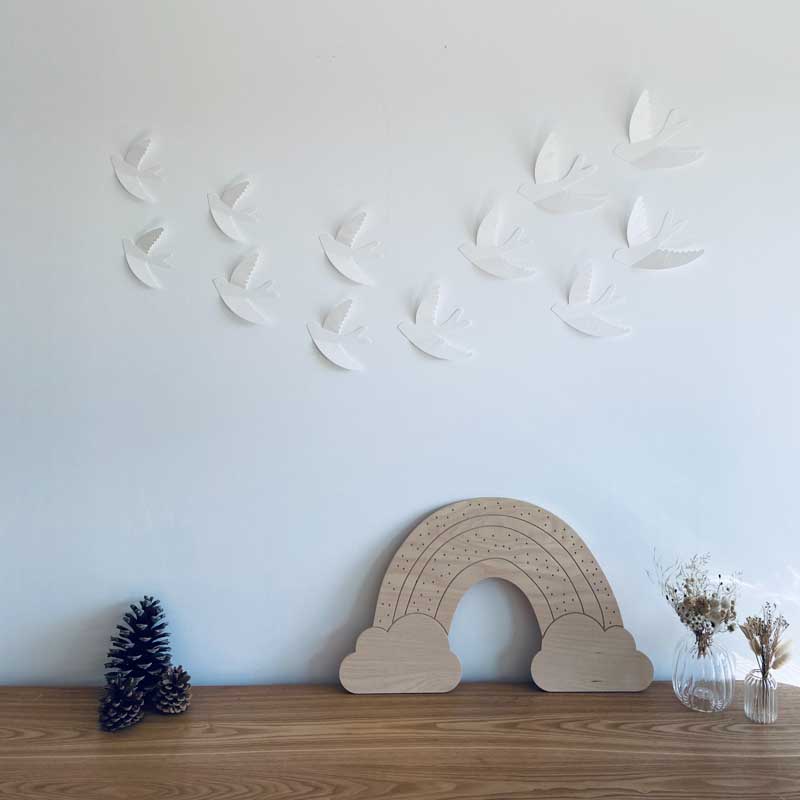 Envolée d’hirondelles en papier – Image 4