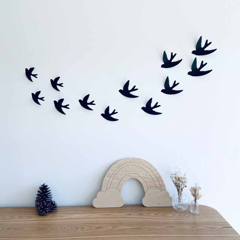 Envolée d’hirondelles en papier – Image 2