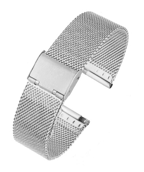 BRACELET ACIER MAILLE MILANAISE ARGENT