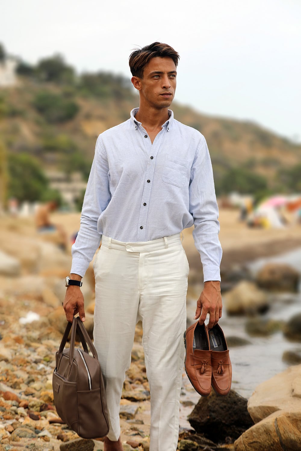 MONTRE NAPPEY RENAISSANCE ROSE GOLD AND BLACK MILANESE – Image 9