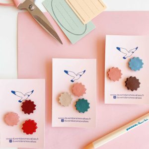 Pin’s gommettes – Set de 3 couleurs