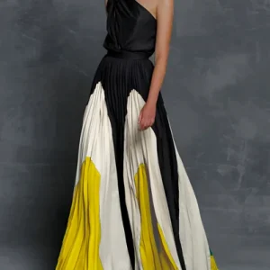 Leona – Robe maxi avec épaules dénudées et coupe ample