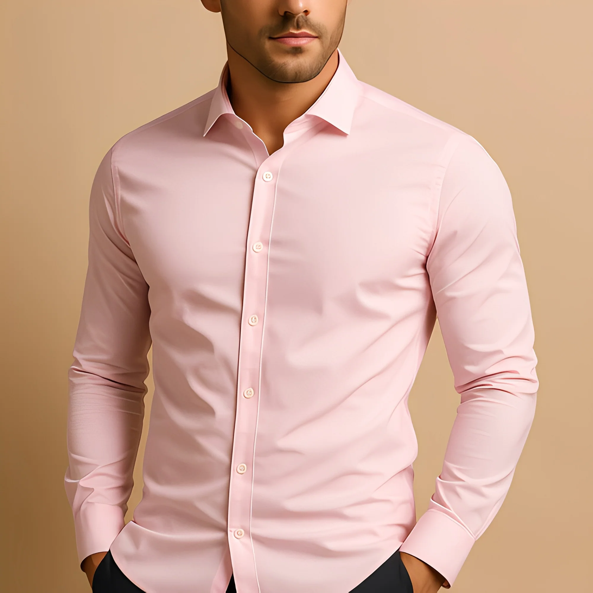 Alekto - Chemise ajustée et simple pour hommes – Image 5