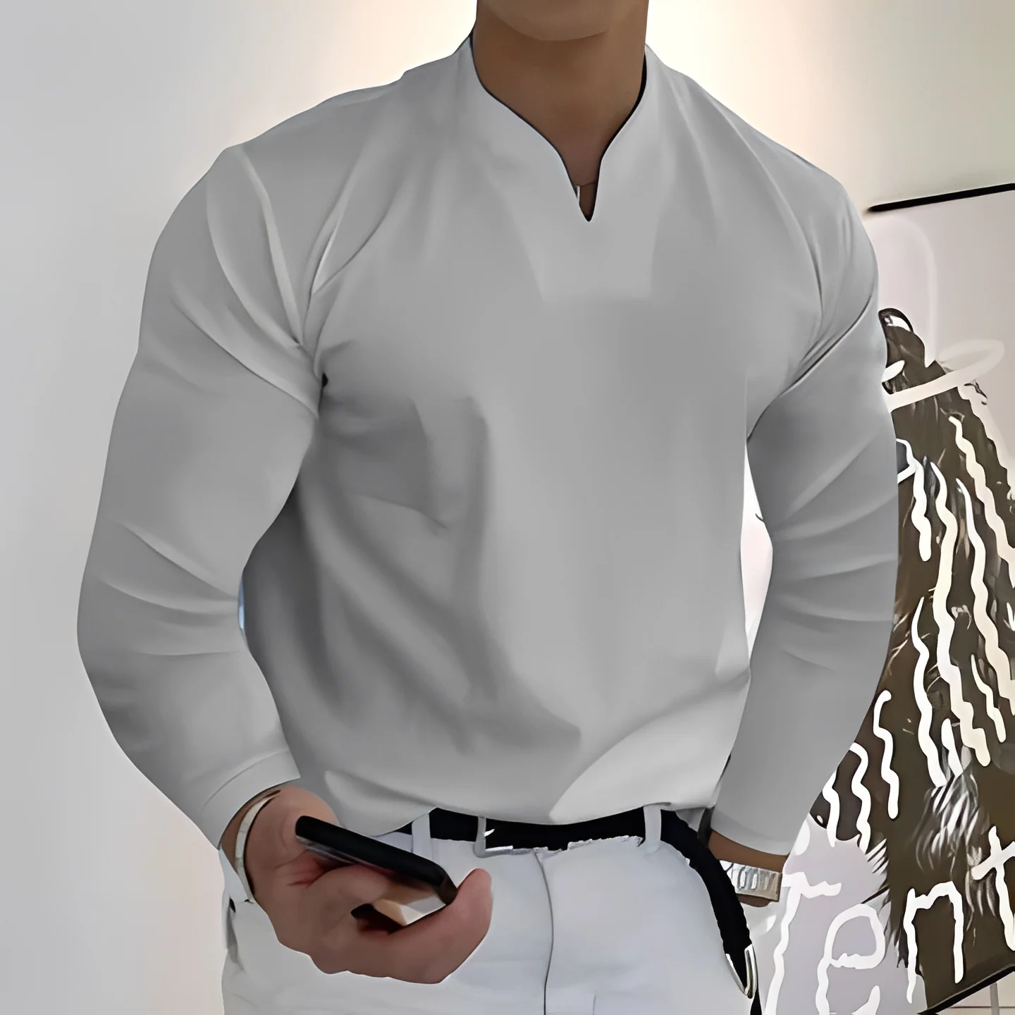 Karlo - Chemise tendance à manches longues pour homme – Image 2