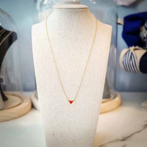 Titlee – Collier coeur rouge