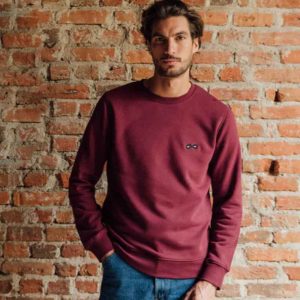 Sweat Bébert bordeaux