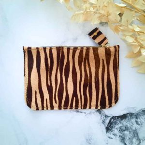 Pochette plate zébrée